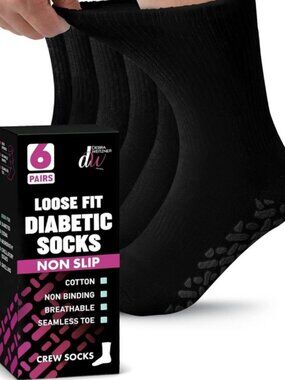Debra Weitzner Non-Slip Diabetic Socks